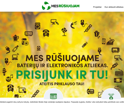 Startuoja XIII-asis aplinkosaugos projektas „MES RŪŠIUOJAM“